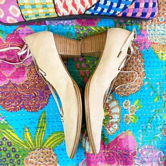 Sundance Odell suede leather pointed toe lace up heel - Picture 8 of 15